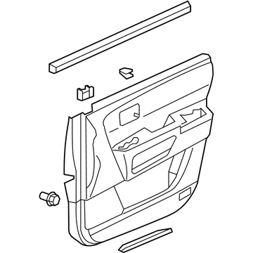 Honda Pilot Door Trim Panel - 83501-SZA-A15ZD