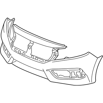 Honda 04711-TBA-A00ZZ Face, Front Bumper