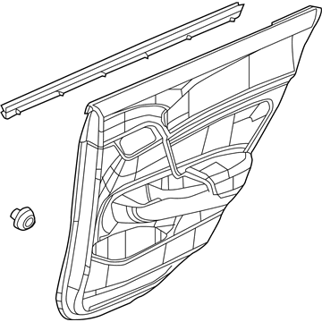 Honda 83750-TR3-A41ZA Lining Assy., L. RR. Door (Typet) (LEA)