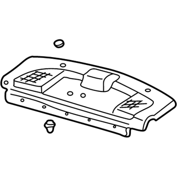 Honda 84500-S04-C00ZA Tray Assy., RR. *NH178L* (EXCEL CHARCOAL)