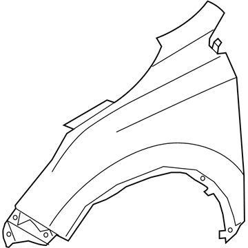 Honda 60211-TLA-A00ZZ Panel, Right Front Fender