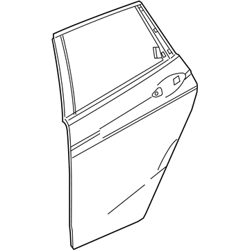 Honda 67651-T5R-A01ZZ Skin,L RR Door