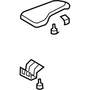 Honda 83450-S5P-L11ZB Armrest Assembly, Console (Ivory)