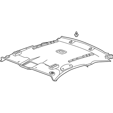 Honda 83200-TE0-A01ZB Lining Assy., Roof *YR327L* (PEARL IVORY)