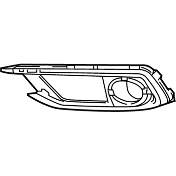 Honda 71185-TBA-K50 Garnish Assembly, Left Front Bumper (Side)