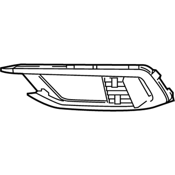 Honda 71185-TBA-A50 GARNISH ASSY., L. FR. BUMPER SIDE