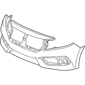 Honda 04711-TBA-A50ZZ Face, Front Bumper