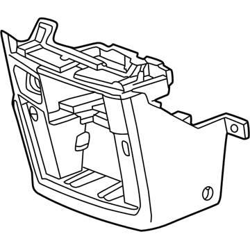 Honda 77291-S9A-A01ZB Cover, Center (Lower) *YR202L* (DARK SADDLE)