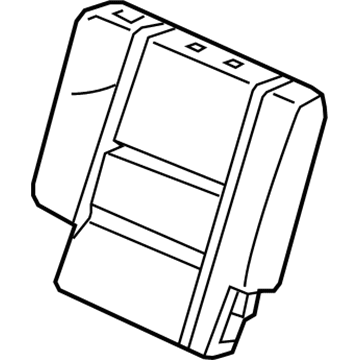 Honda 82122-TK8-A03 Pad Complete Right, Rear Back