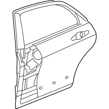 2007 Honda Accord Hybrid Door Panel - 67550-SDA-A80ZZ