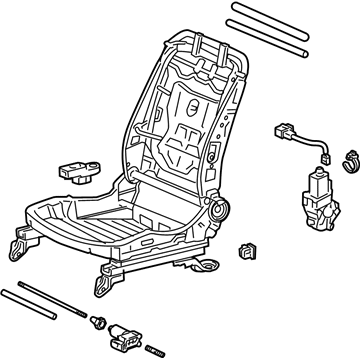 Honda 81526-TA0-A23 FRme CMP L, FR Seat