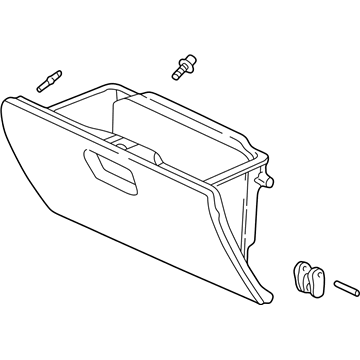 Honda 77510-S3Y-A01ZB Box Sub-Assembly (Titanium)