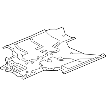 Honda 74620-TLB-A50 Cover Assy., Middle Floor (Lower)