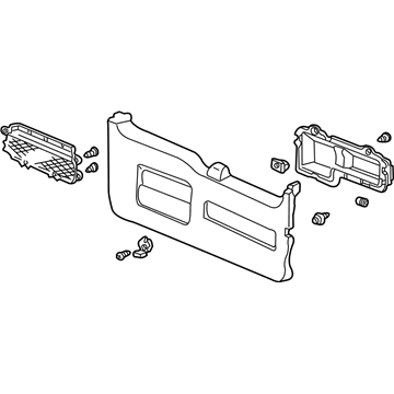 Honda 84431-S9A-003ZB Lining Assy., Tailgate (Lower)*YR202L* (DARK SADDLE)