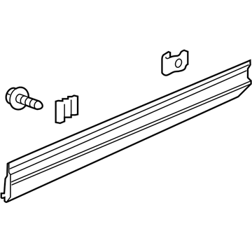 Honda 75312-TG7-A12 GARNISH ASSY., R. FR. DOOR (LOWER)