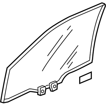 Honda 73300-TK6-A10 Glass Assy., R. FR. Door (Green)(Agc) 73300-TK6-A10 Honda Glass Assy., R. FR. Door (Green)(Agc) Illustration 1 of 1