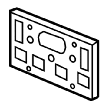 Honda 71180-T6Z-A00 Base, Front License Plate