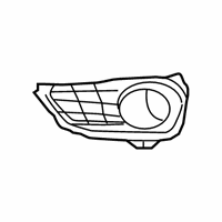 Tg7 A60 Genuine Honda Garnish A L Fr Bumper