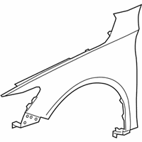 Tva A00zz Genuine Honda Panel Right Front Fender