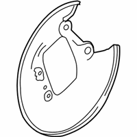Honda 43254-T7W-000 Splash Guard, L. RR.