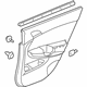 Honda 83702-TA0-A61ZD Lining, R. RR. Door (Lower) (Typea) (LEA)(Black)
