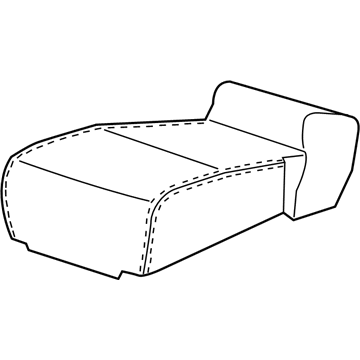 Honda 81931-TK8-A41ZB Cover, Center Seat Cushion Trim (Truffle)