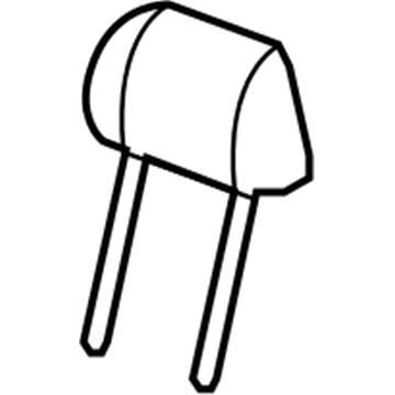 Honda 81340-TG7-A41ZA Headrest Assy., Middle (Outer)*YR507L* (SHADOW BEIGE)