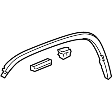 Honda 74165-SCV-A80ZE Protector, L. FR. Wheel Arch *NH737M* (POLISHED METAL METALLIC)