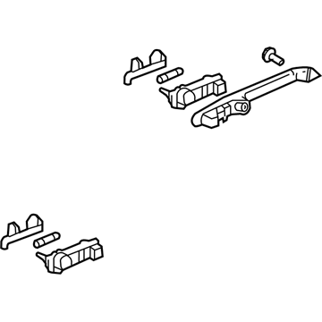 Honda 83293-S9V-A01ZE Rail Assy., L. Roof (Inner) *YR204L* (LIGHT SADDLE)