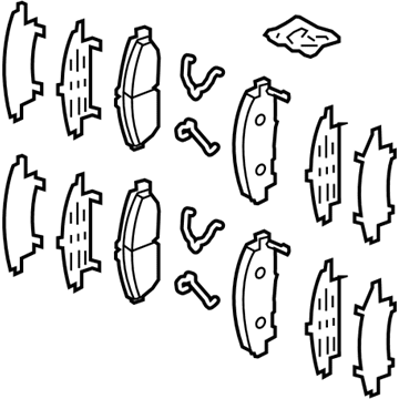 Honda 45022-SZA-406 PAD SET FR 45022-SZA-406 Honda PAD SET FR Illustration 1 of 1