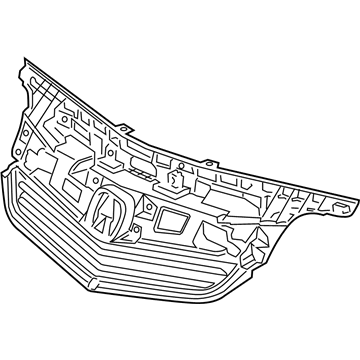 75101-TK4-A11 Honda Base.FR Grille Illustration 1 of 1