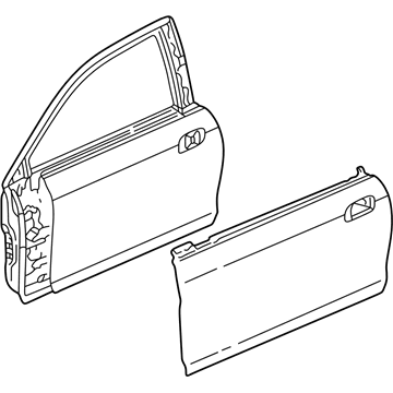 1998 Honda Accord Door Panel - 67010-S82-A93ZZ