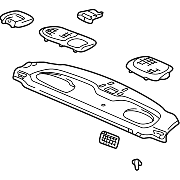 Honda 84500-S84-A00ZA Tray Assy., RR. *B95L* (LAPIS)