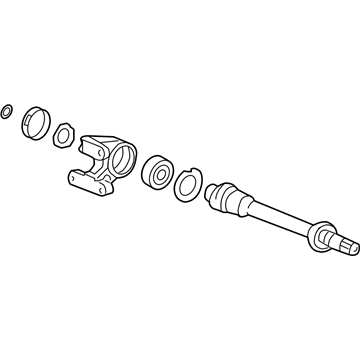 Honda 44500-SEA-900 Shaft Assembly, Half