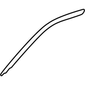 67366-S4K-003ZA Honda Tape, L. FR. Door (Upper) (Outer) *NH72* (BLACK GLOSS 30) Illustration 1 of 1