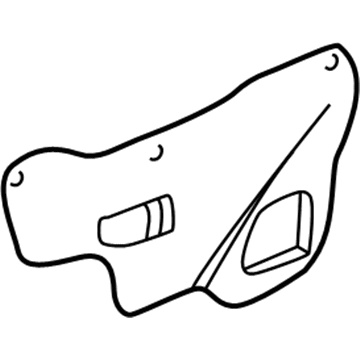 72321-S4K-010 Honda Right Front Door Hole Seal Illustration 1 of 1
