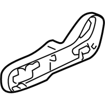 81515-S9A-J11ZB Honda Cover, L. Center *YR203L* (SADDLE) Illustration 1 of 1