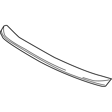 08F13-SEC-2K1 Honda Spoiler, Wing (Bluish Silver Metallic) Illustration 1 of 1