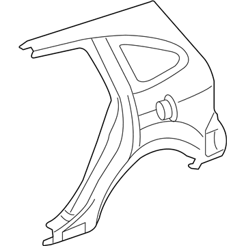 Honda 04636-SYE-A90ZZ Panel Set, R. RR. (Outer) (DOT)