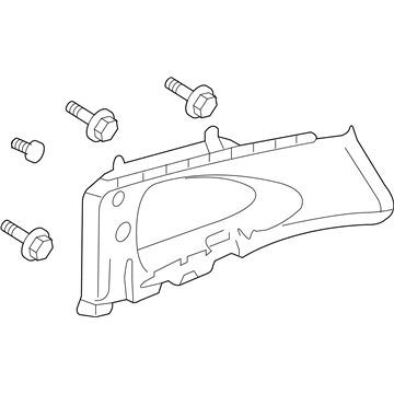 Honda 84131-SXS-A01ZA Garnish Assy., R. Quarter Pillar *NH302L* (PALE QUARTZ)