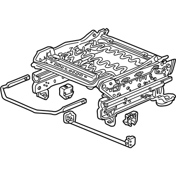 81136-S9A-A01 Honda Frame, R. FR. Seat Cushion Illustration 1 of 1