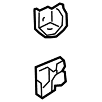 04616-SCV-A00C1 Honda Bracket Set, L. FR Illustration 1 of 1