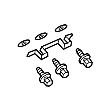 Honda 78830-THR-A82 Bracket Set, L. Middle Grab Rail