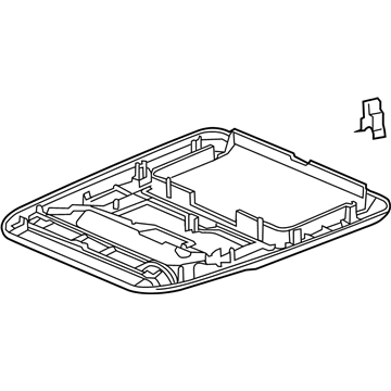 Honda 39520-SZA-A01ZA Garnish Assy., RR. Entertainment System *NH220L* (CLEAR GRAY)