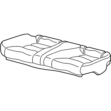 Honda 82131-T3L-A41ZA Cover, Rear Seat Cushion Trim (Parchment Ivory) (Leather)