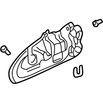 72140-S86-K01ZJ Honda Handle Assembly, Right Front Door (Outer) (Dark Emerald Pearl) Illustration 1 of 1