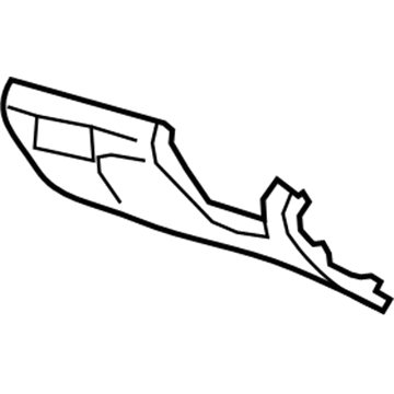 77301-TA0-A01ZD Honda Cover, Instrument Driver (Lower) *YR412L* (BRIGHT IVORY) Illustration 1 of 1