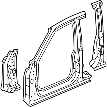04635-S10-A02ZZ Honda Right Front Panel Set (Outer) Illustration 1 of 1