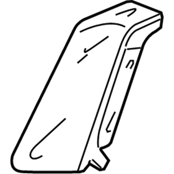 Honda 82151-TA0-A41ZC Cover, Right Rear Seat-Back Side Trim (Pearl Ivory)