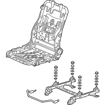 Honda 81526-TS8-A91 Frame Comp L, FR Sea